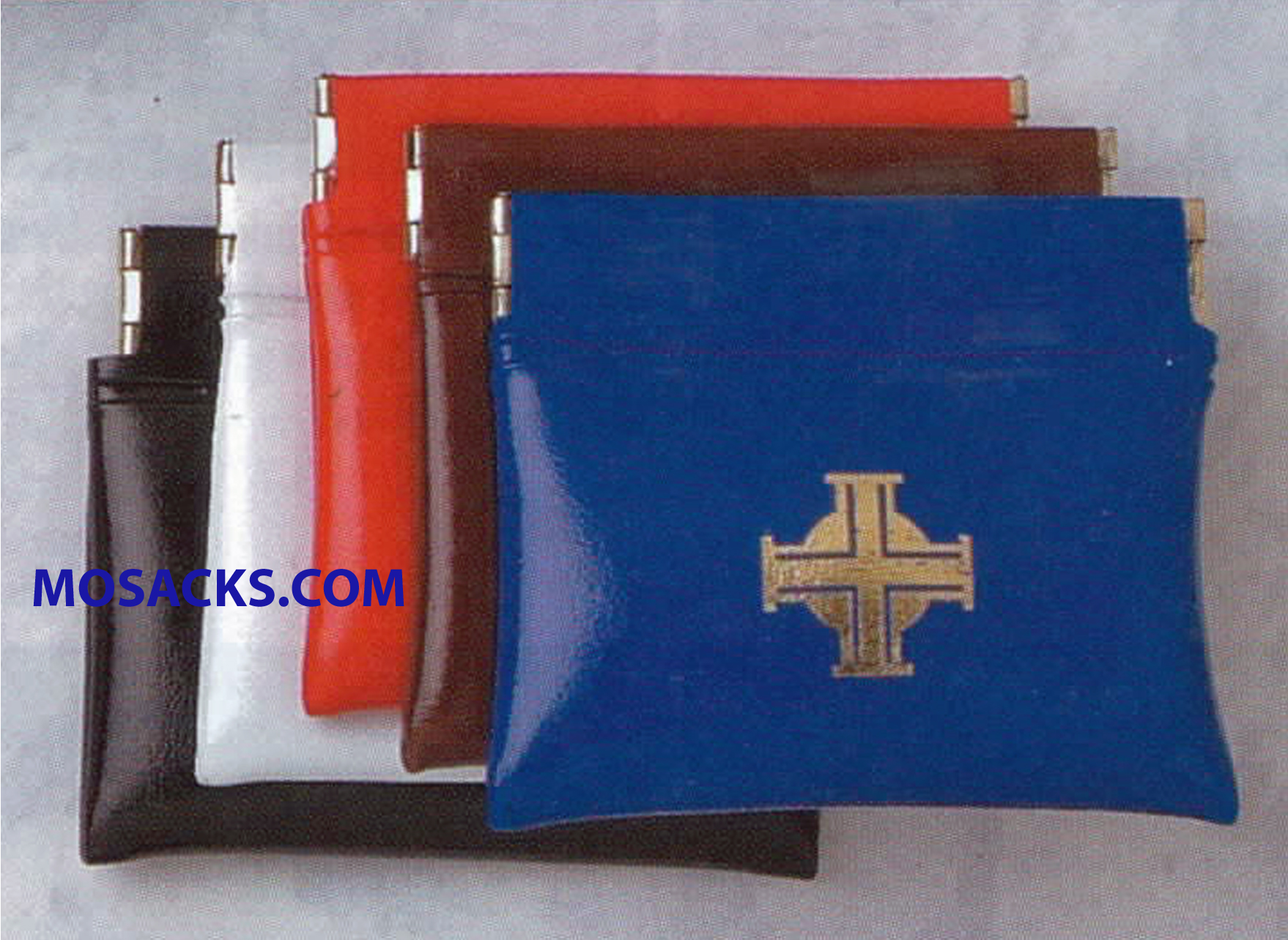 Rosary Case Soft Vinyl With Gold Cross Squeeze Top 64-7000