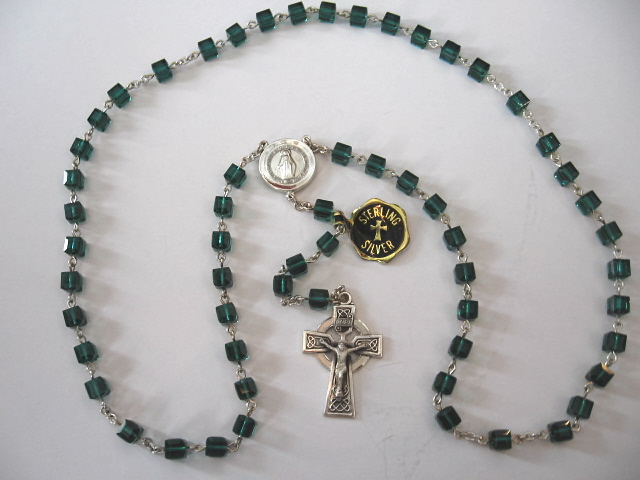 5 - May Emerald Birthstone Rosary