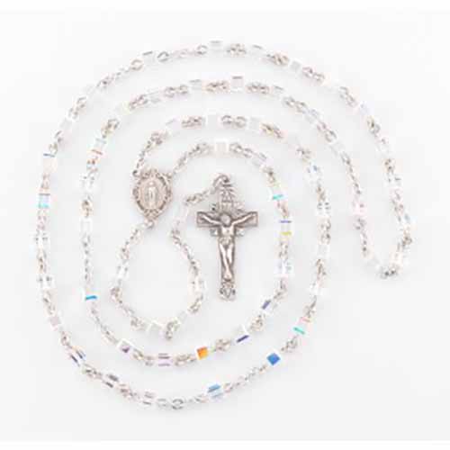 Crystal & All Sterling Silver Rosaries
