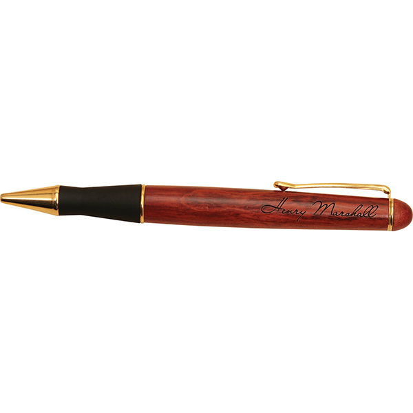 Rosewood Pen with Rubber Grip