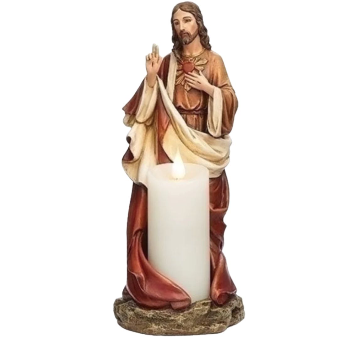 Sacred Heart of Jesus Candle Holder - 602122