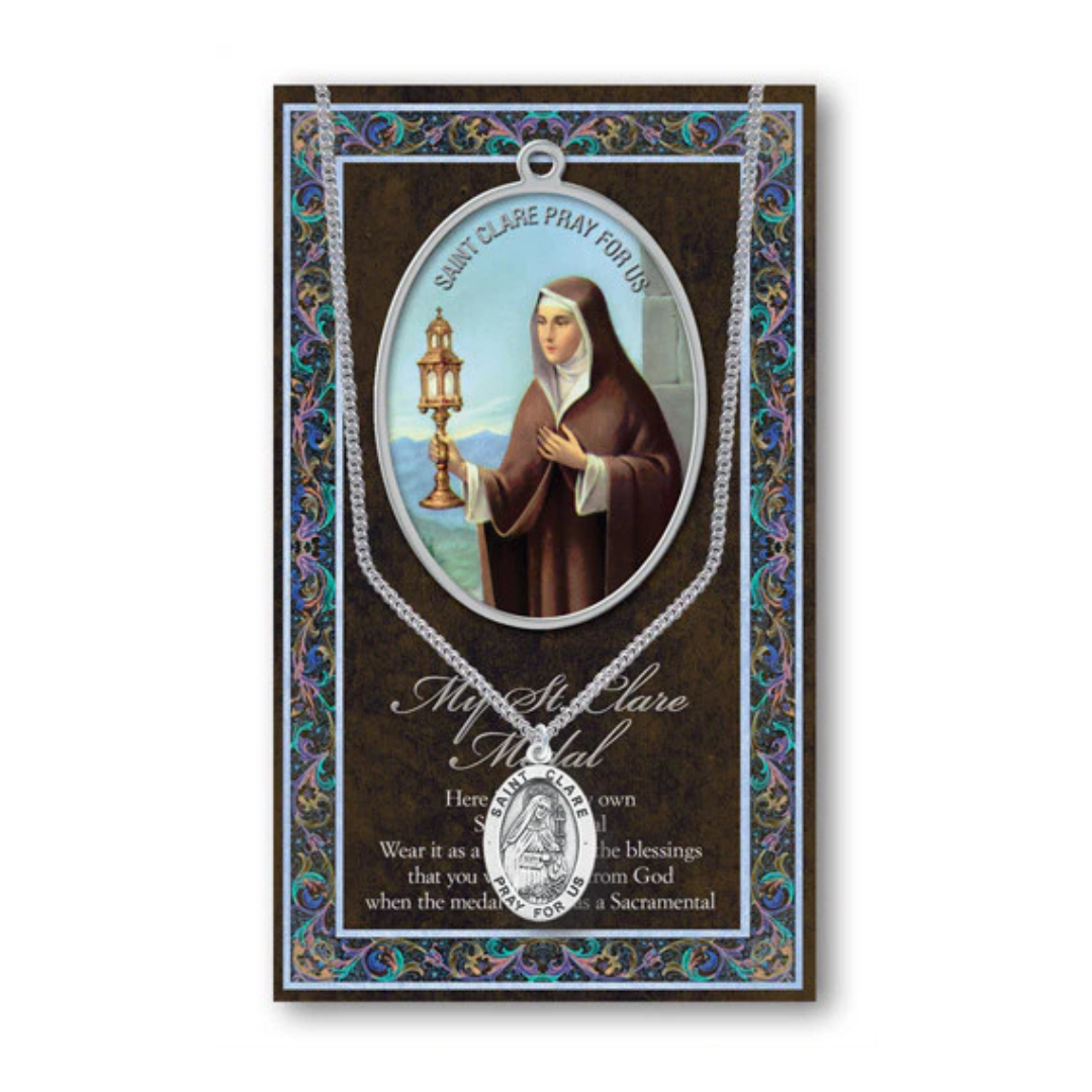 St. Clare Pewter Medal 1-1/16" h 950-426