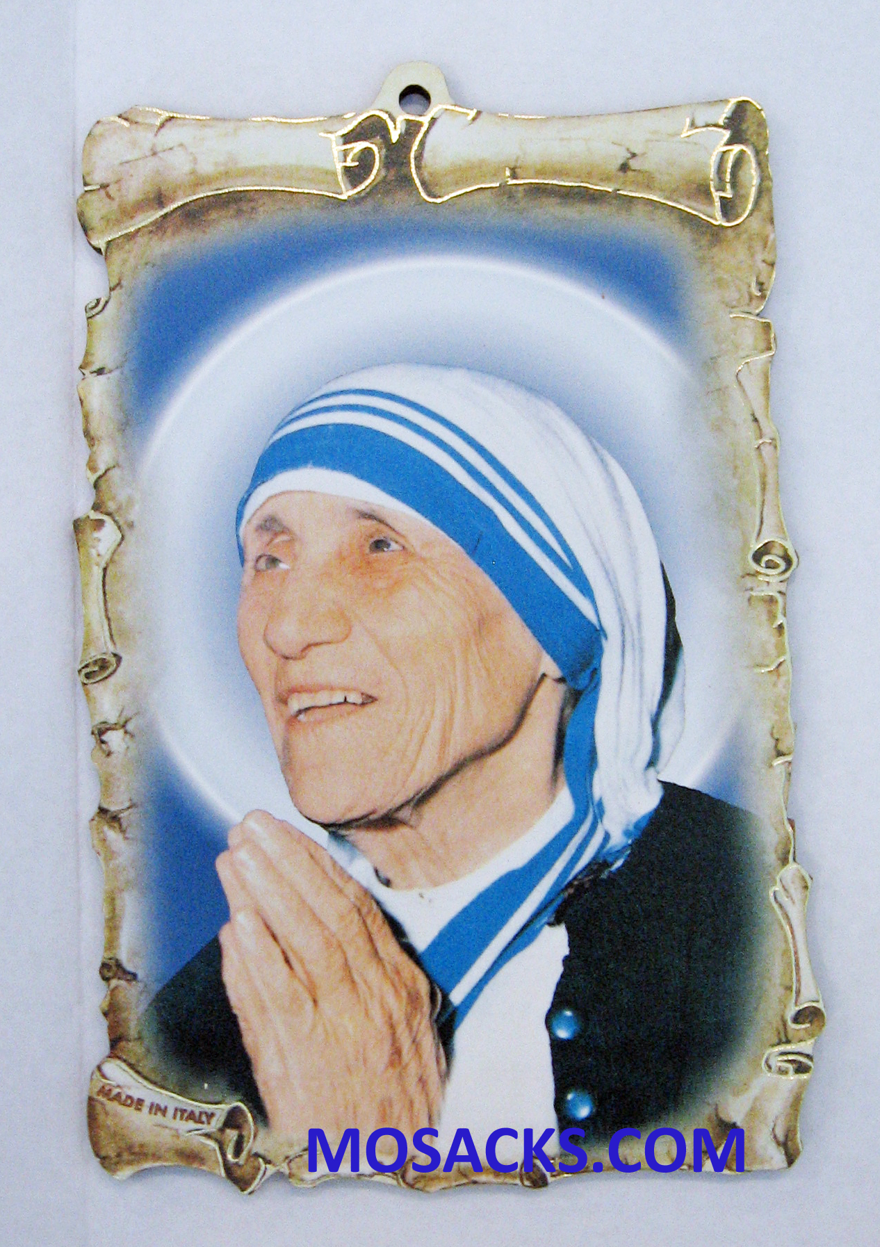 Saint Teresa Of Calcutta Wood Plaque 3.5 x 5.5 Inches 2-AN92