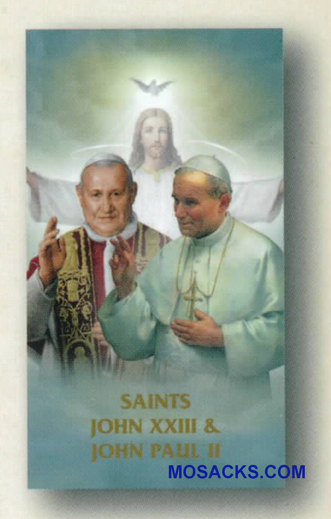 Saints John Paul II And John XXIII Paper Holy Card-400-569