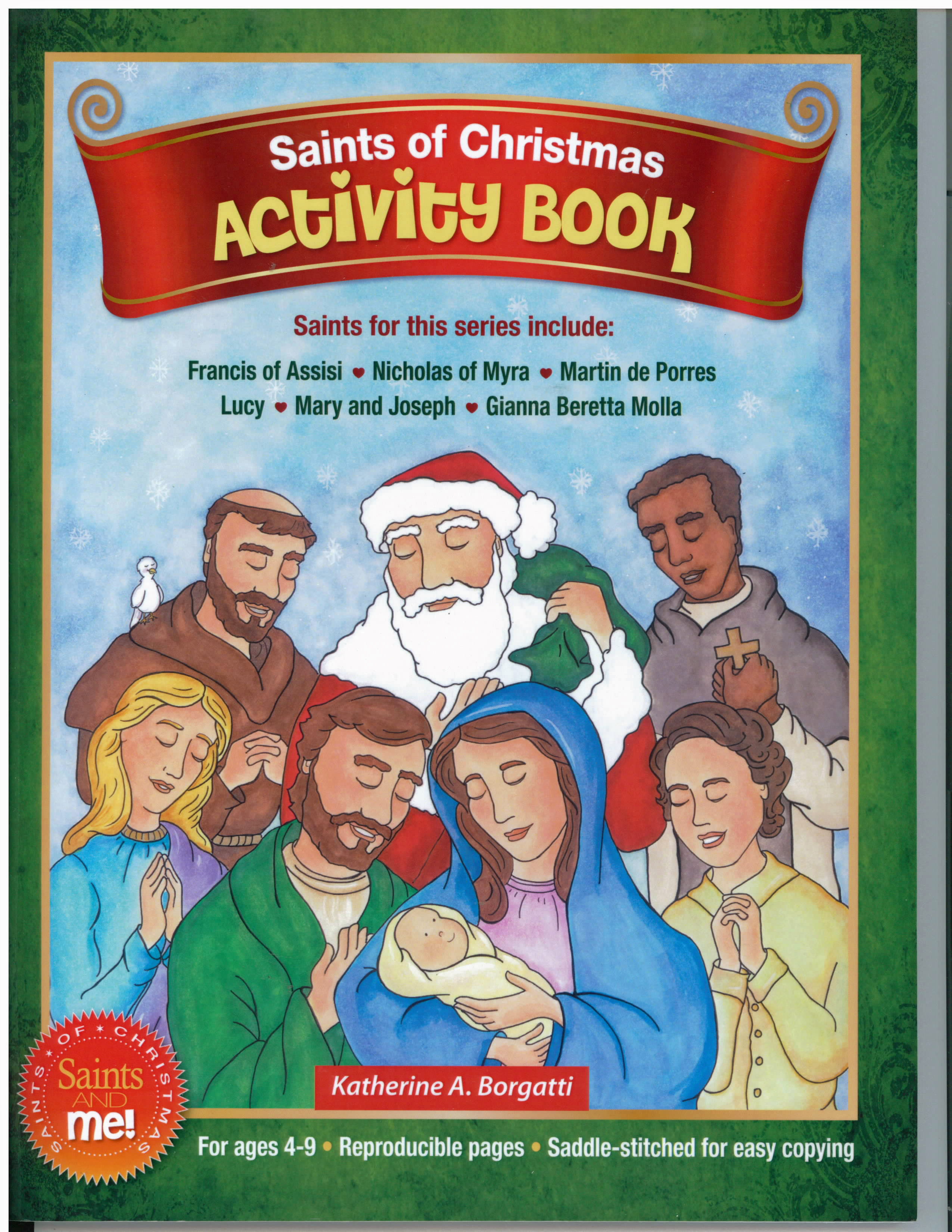 Saints of Christmas Activity Book by Katherine A. Borgatti 108-9780764823657