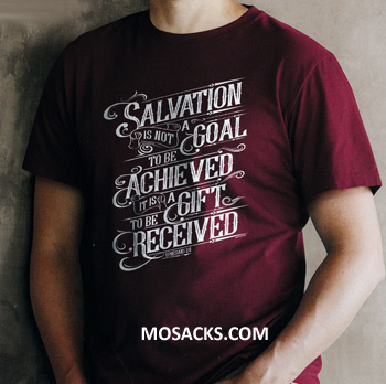  Salvation Not A Goal Achieved - A Gift Received APT3468S-3X, Inspirational T-Shirt