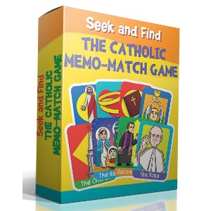 Catholic Memory Game called Seek and Find The Catholic Memo-Match Game-SAFMMG