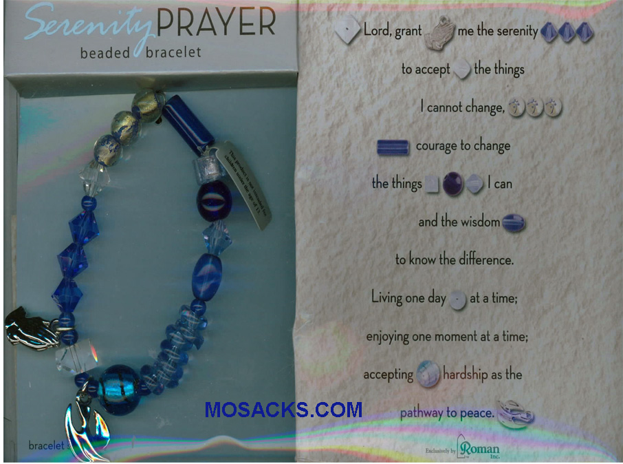 Story Bracelet Serenity Beaded Prayer Bracelet, 62348