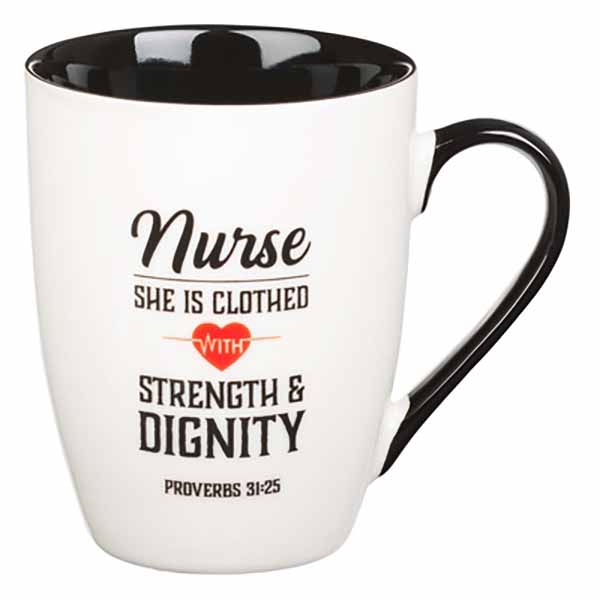 "She is Clothed with Strength and Dignity" Nurse Mug - 1220000134799