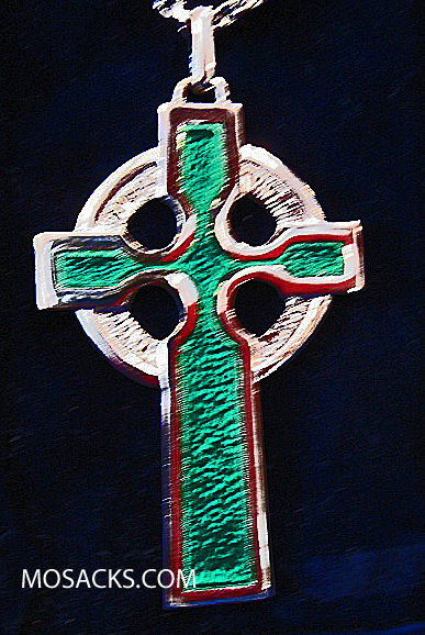 Pectoral Celtic Cross with 36" Cable Chain