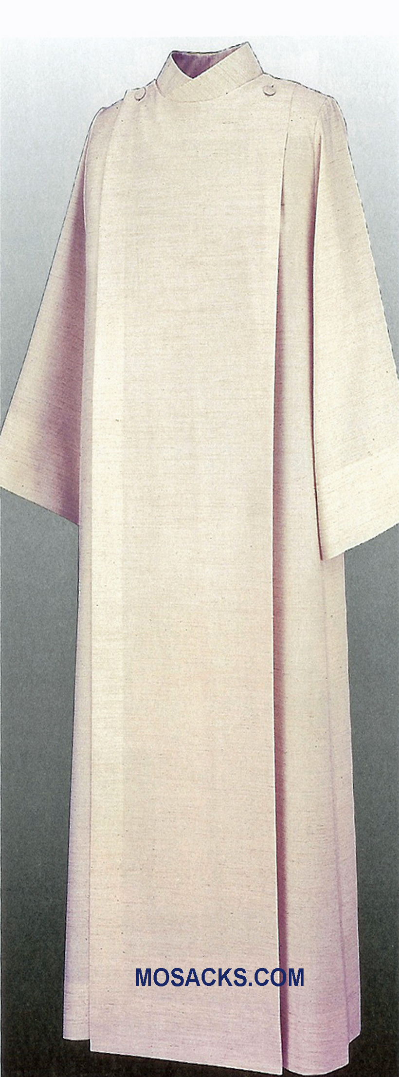 Slabbinck Alb in White Jersey Fabric, Style 11