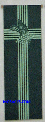 Slabbinck Large Inside Banner Eucharist Wheat & Grapevine 7114