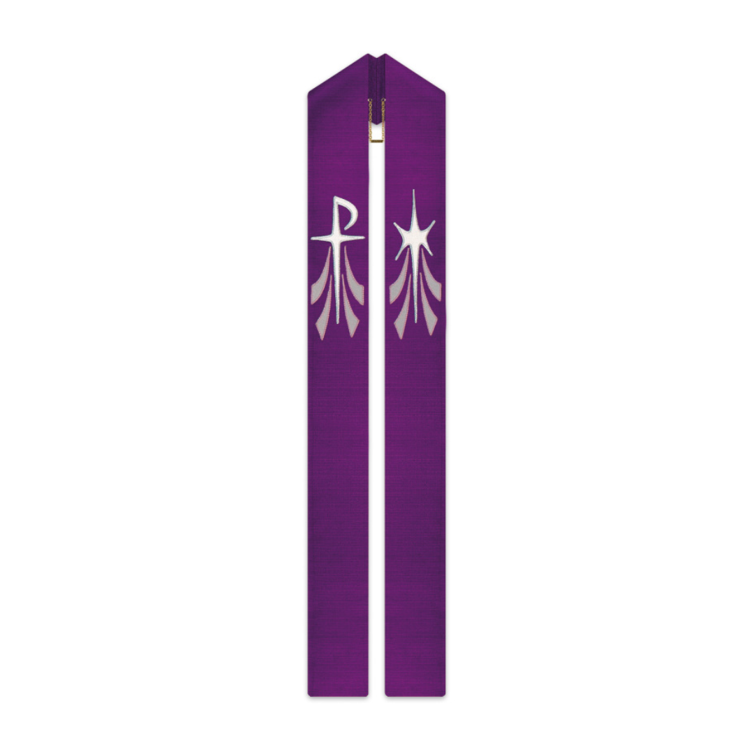 Slabbinck Overlay Stole Purple for Advent #50-3810