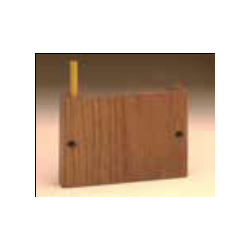 Solid Oak Pew Rack with Pencil Holder 8-RU345