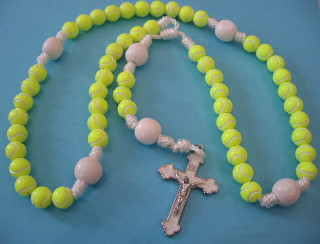22" Tennis Ball Rosary