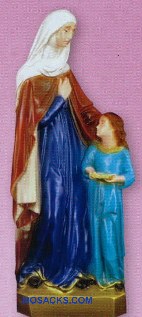 Religious Outdoor Statue of St. Anne With Mary 24 Inch PVC Garden Statue-SA2432C
