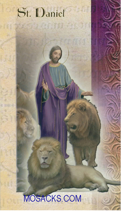 St. Daniel, Laminated Bi-fold Holy Card, F5-431