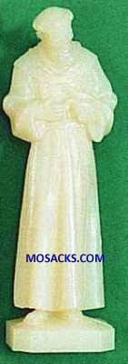St. Francis of Assisi 6 Inch Luminous Plastic Statue 185- 1909AL
