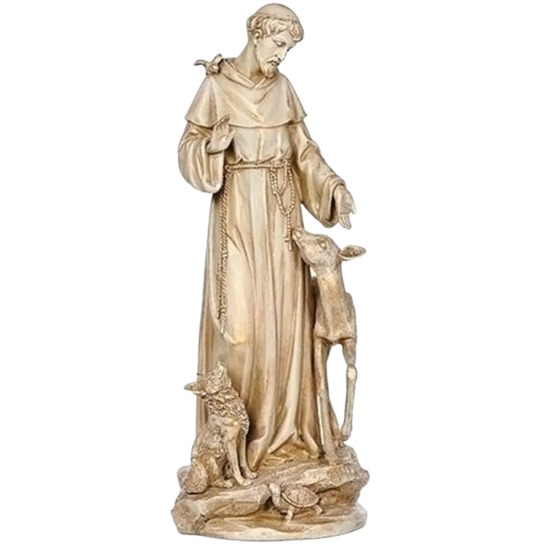 St. Francis with Animals 13.5"