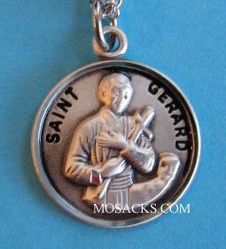 St. Gerard Sterling Medal w/20" S Chain