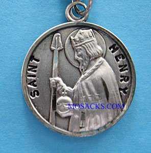 St. Henry Sterling Medal w/20" S Chain