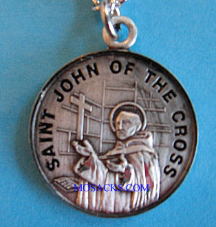 St. John of the Cross Sterling Silver Medal, 20" S Chain, S-9587-20S