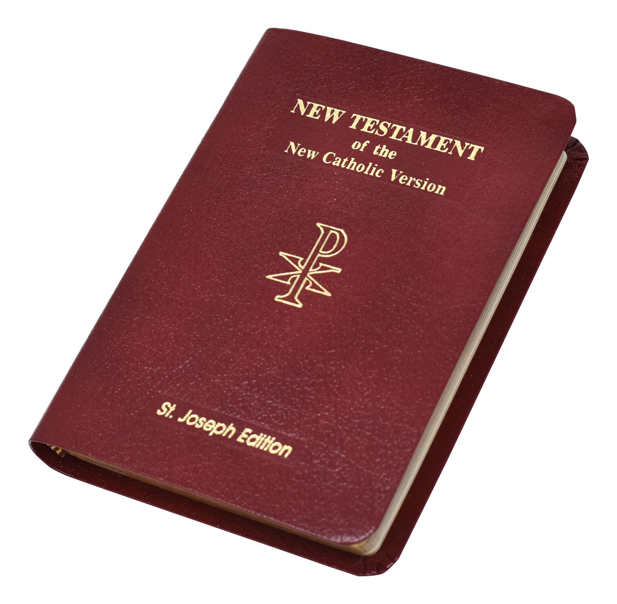St. Joseph New Catholic Version New Testament Vest Pocket Edition Burgundy Bonded Leather 650/13