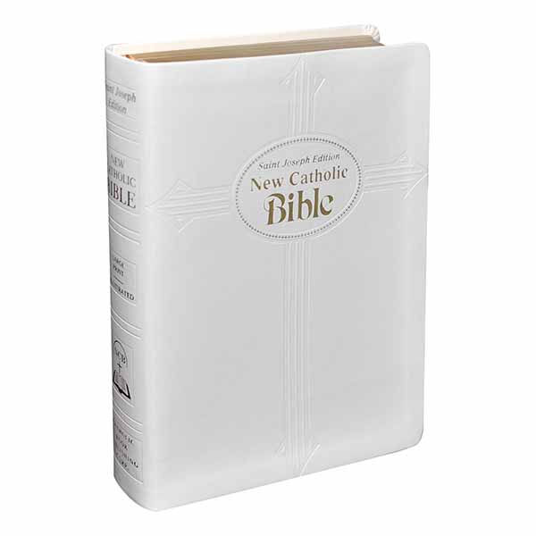 St. Joseph New Catholic Bible (White Large Type) - 9781953152091