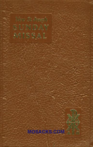 820/10 St. Joseph Sunday Missal in Brown Vinyl Cover #9780899428178