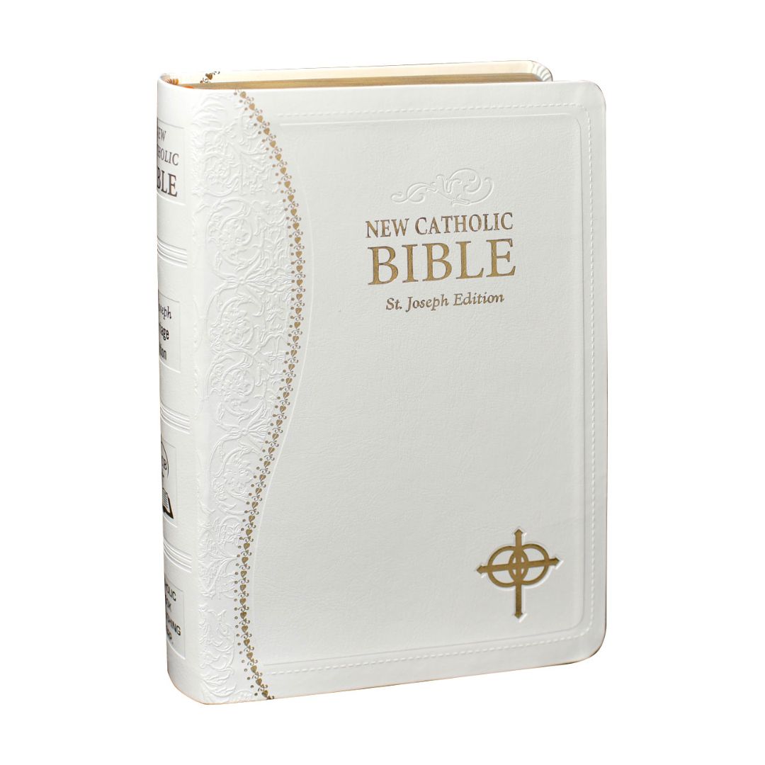 St. Joseph NABRE Medium Size Dura-Lux White Bride's Bible 9780899426006 609/51W