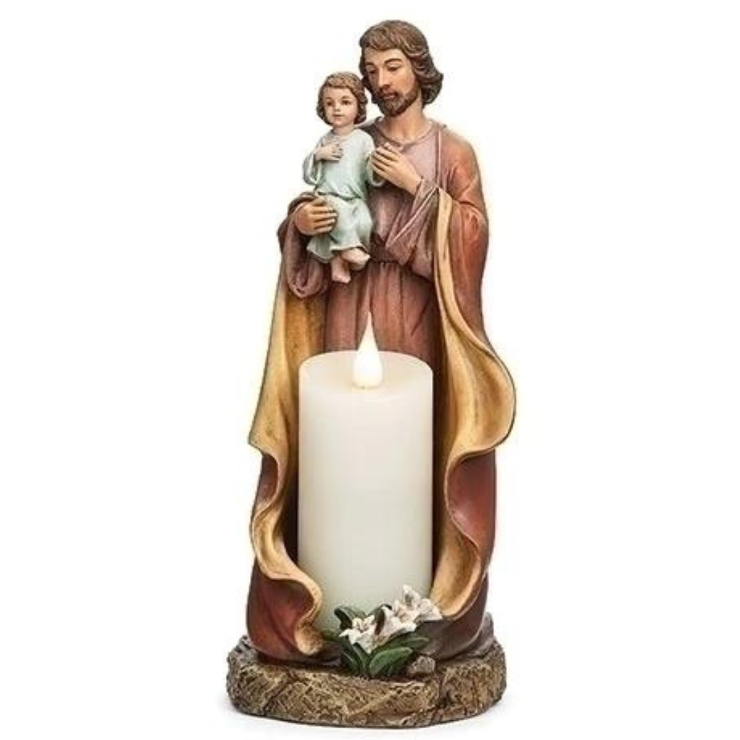 St. Joseph with Child Candle Holder - 602123