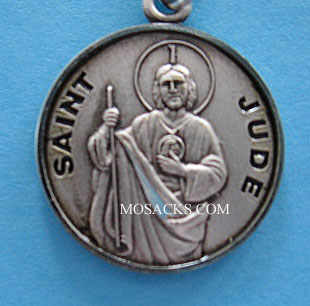 St. Jude Sterling Medal w/20" S Chain