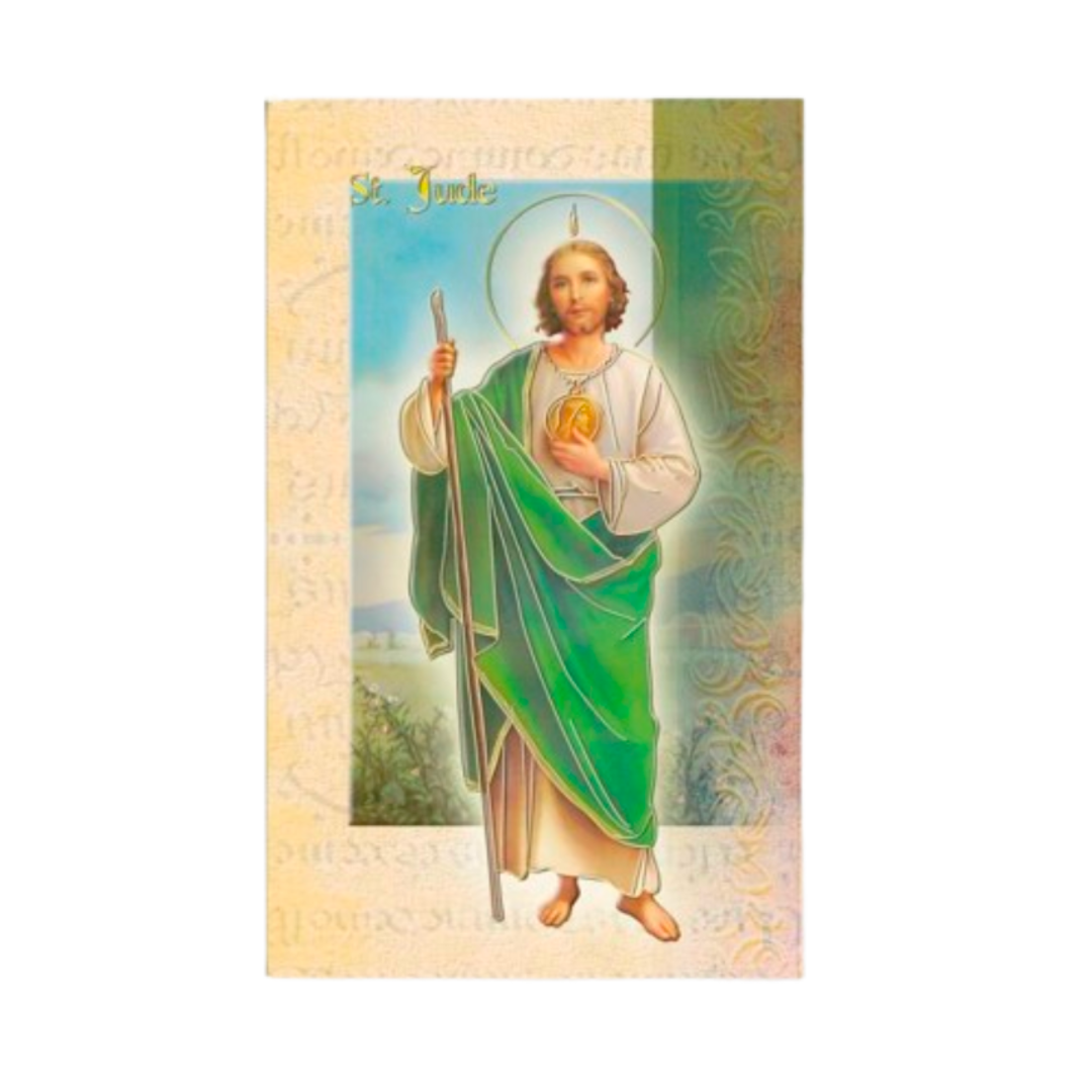 St. Jude laminated Bi-fold Holy Card, F5-320