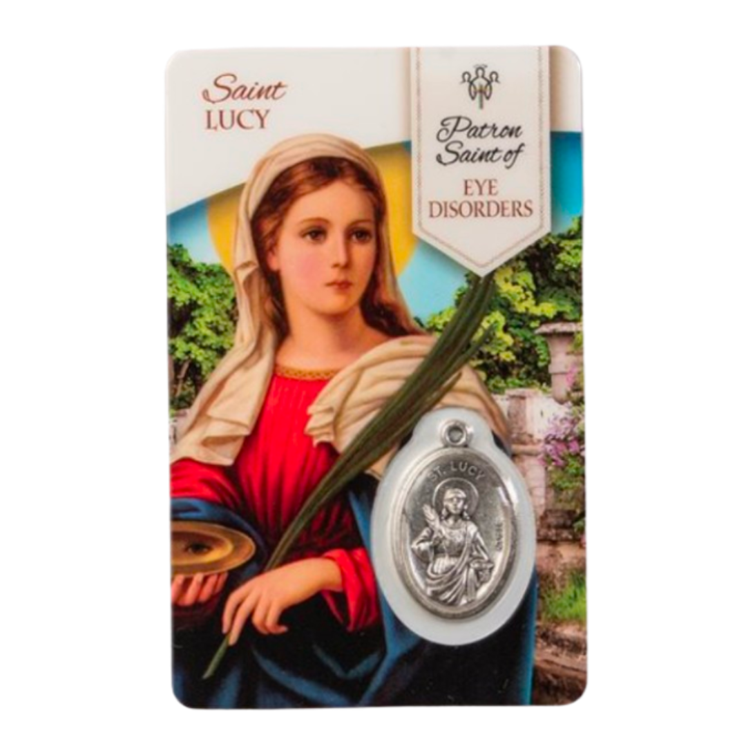St. Lucy Holy Cards (Eye Disorders) - HC1505