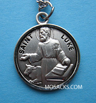 St. Luke Sterling Medal w/20" S Chain
