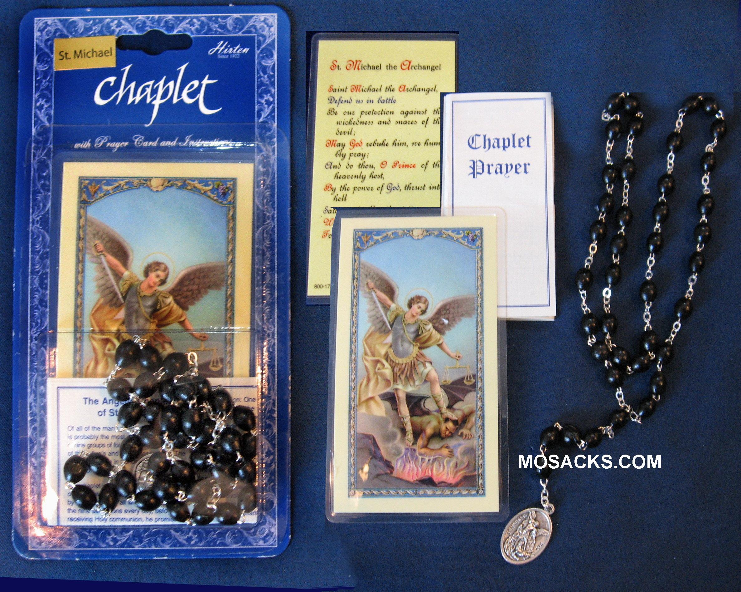 St. Michael Chaplet and Prayer Card, 190-01