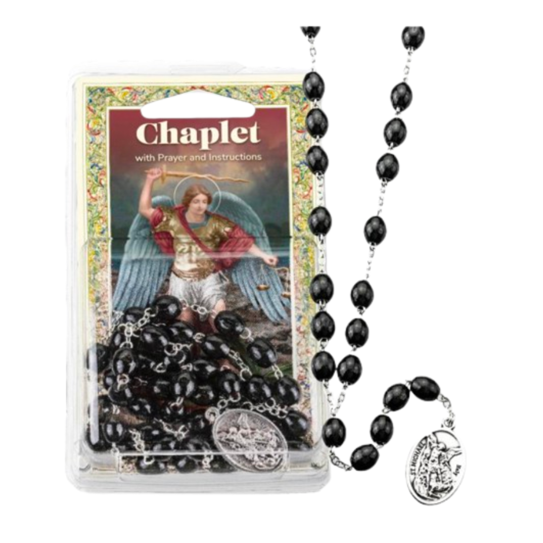 St. Michael Chaplet and Prayer Card, 190-01