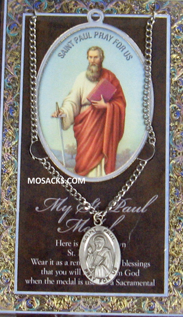 St. Paul Pewter necklace St. Paul Pewter Medal 1-1/16" h 950-512