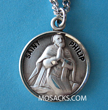 St. Philip Sterling Medal w/20" S Chain