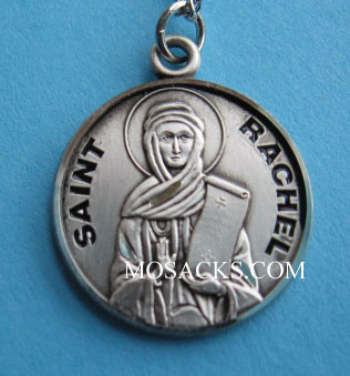 St. Rachel Sterling Medal w/18" S Chain