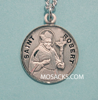St. Robert Sterling Medal w/20" S Chain
