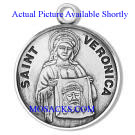 St. Veronica Sterling Silver Medal, 18" S Chain, S-9792-18S