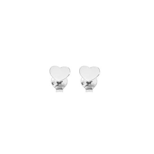 Sterling Silver Heart Earrings -ORHB