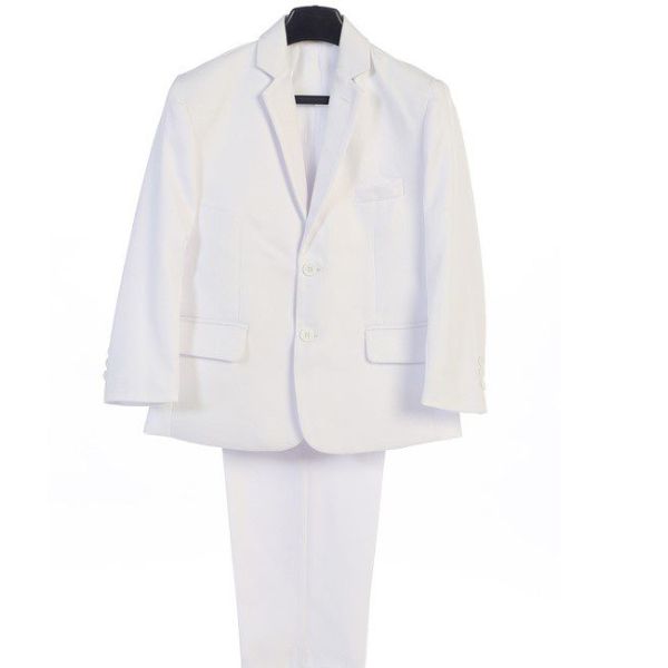Boys 2 piece suit - Jacket and pants WHITE