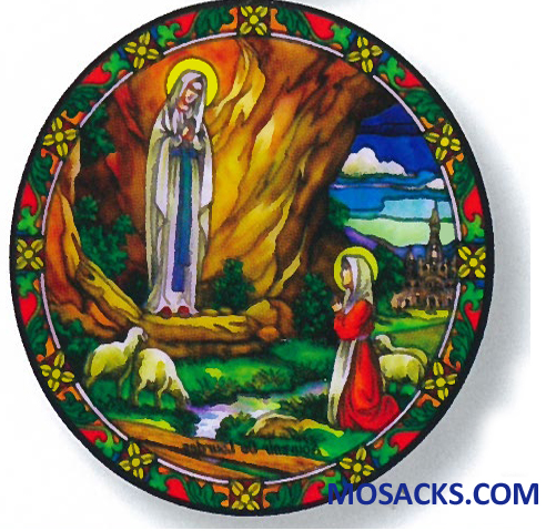 Stained Glass Suncatcher Window Decal Our Lady Of Fatima 356-FA