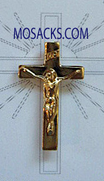 Symbols of Faith 3/4" Crucifix Lapel Pin #T05-0888G