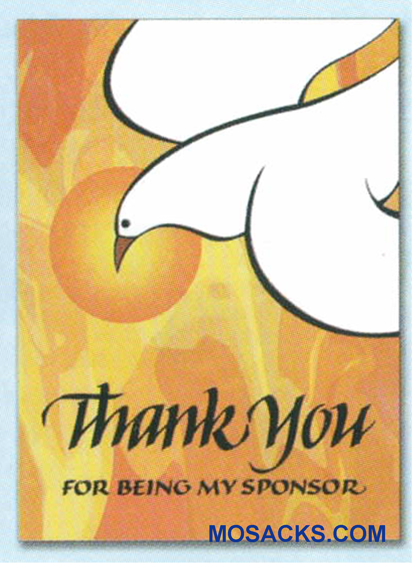 Thank You For Being My Sponsor Greeting Card Thank You For Being My Sponsor Greeting Card-WCA8070