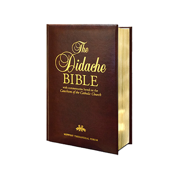 The Didache Bible (NABRE) in Leather with introductions and footnotes from the NABRE