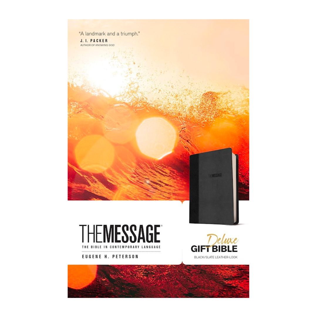 The Message Bible: Gift Edition (Black LeatherLook) - 9781631465802