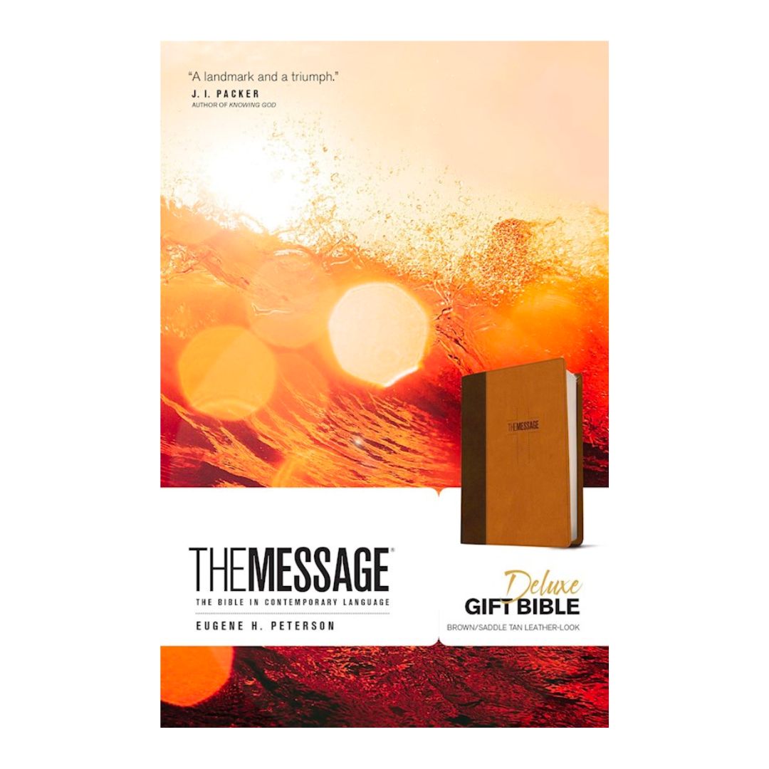 The Message Bible: Gift Edition (Tan LeatherLook)